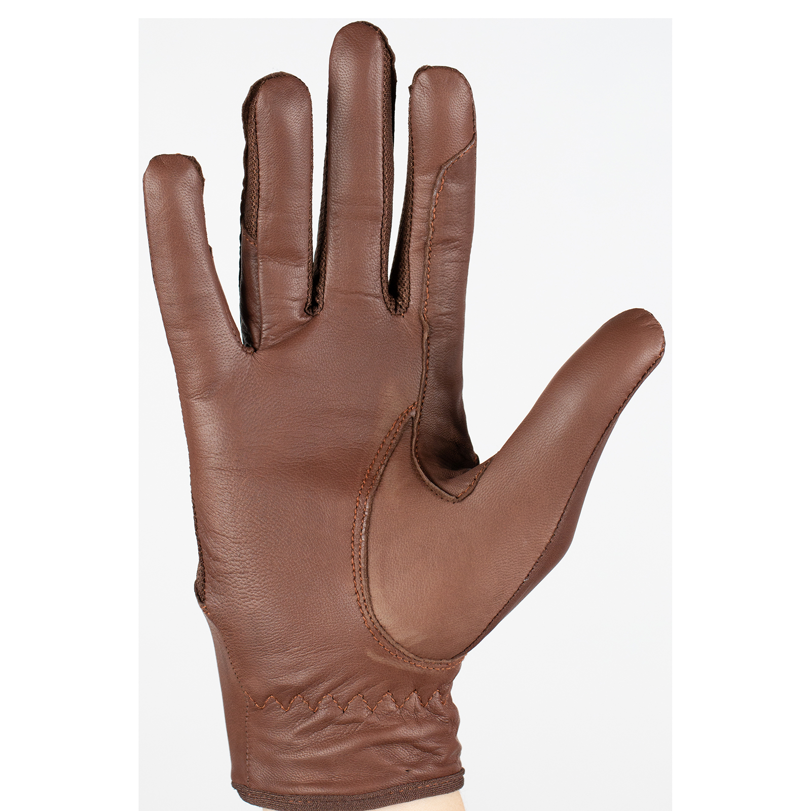 Rękawiczki skórzane z siatką Horze