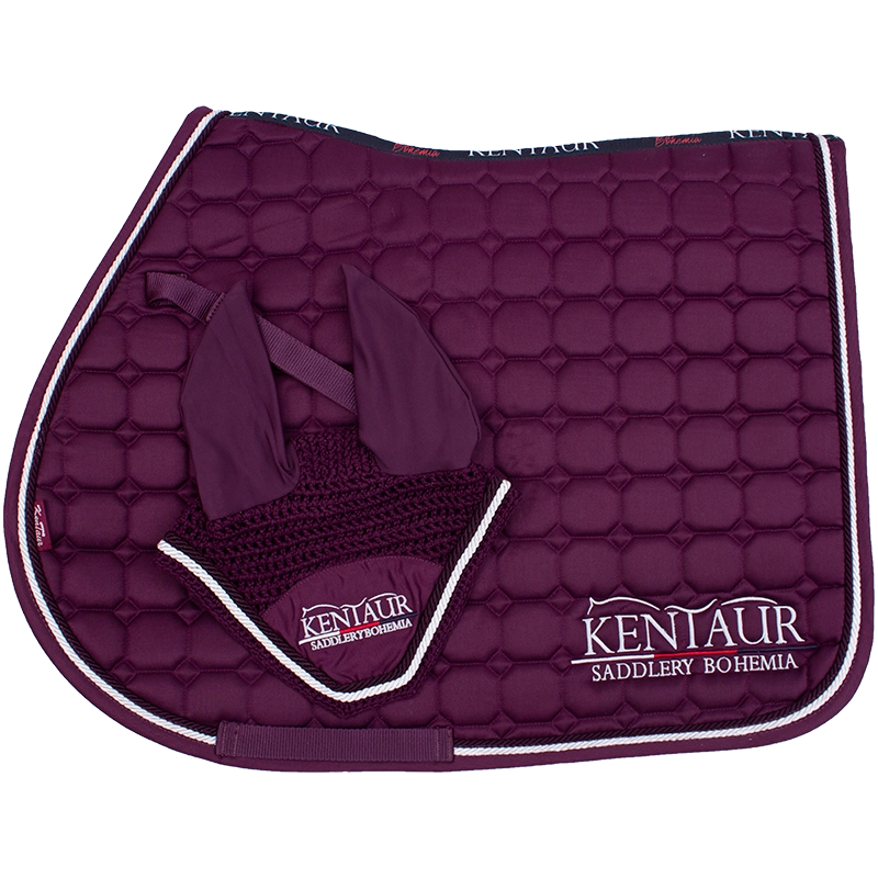 Czaprak i nauszniki KENTAUR napis poziomy - zdjęcie 1