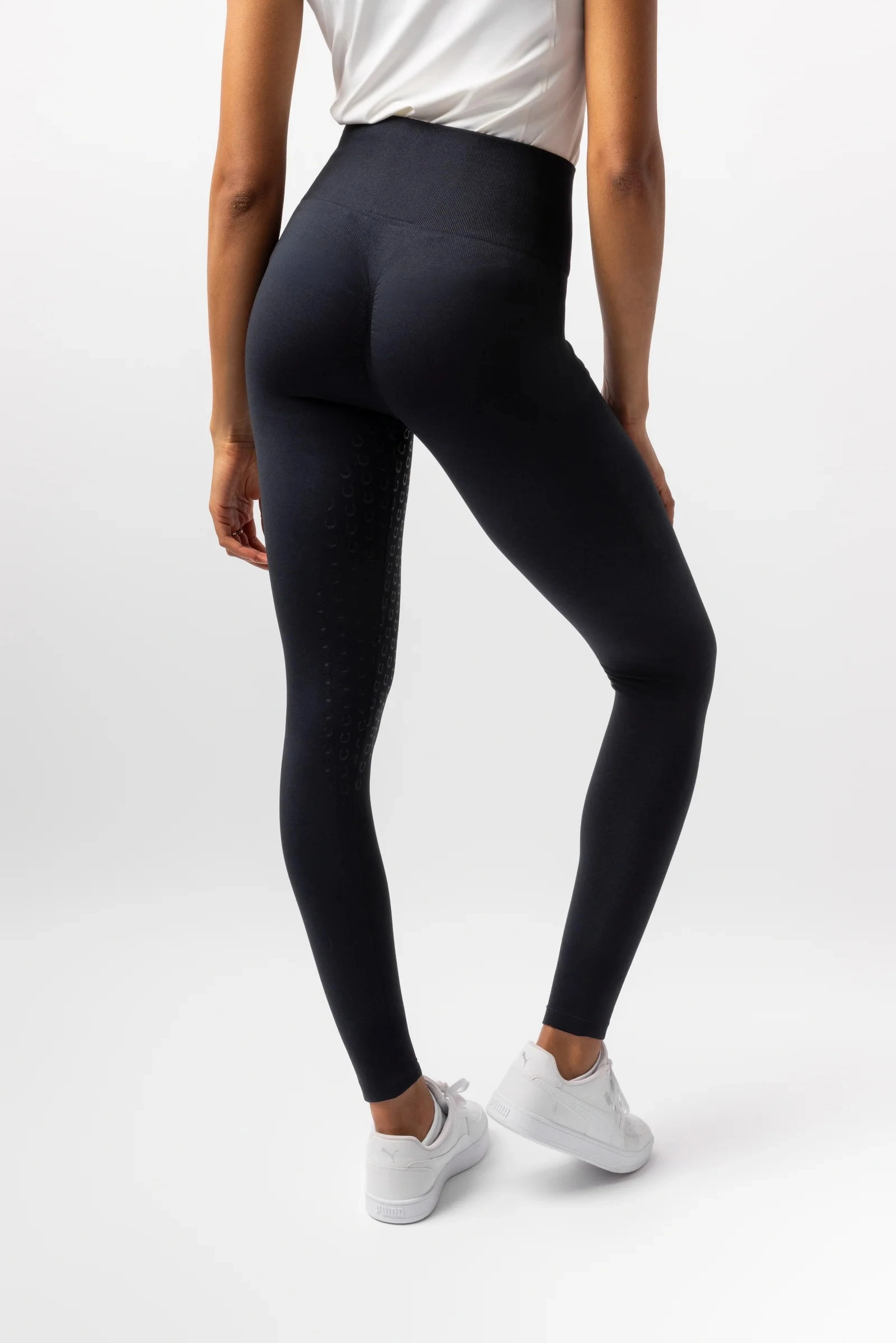 Legginsy jeździeckie Horze NESSA bezszwowe SCRUNCH - zdjęcie 3