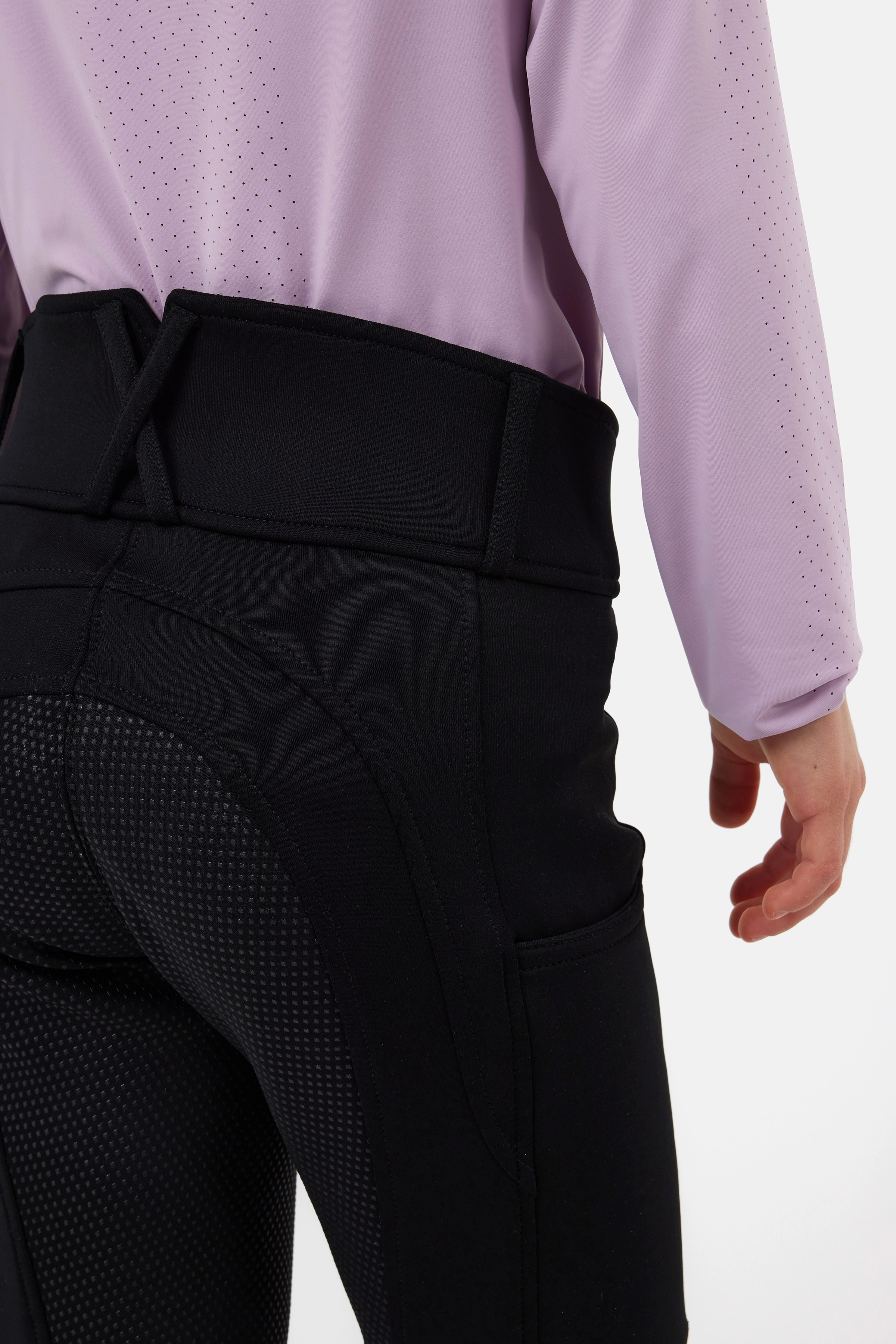 Bryczesy młodzieżowe Young Rider CHARA Horze pełny lej - zdjęcie 4