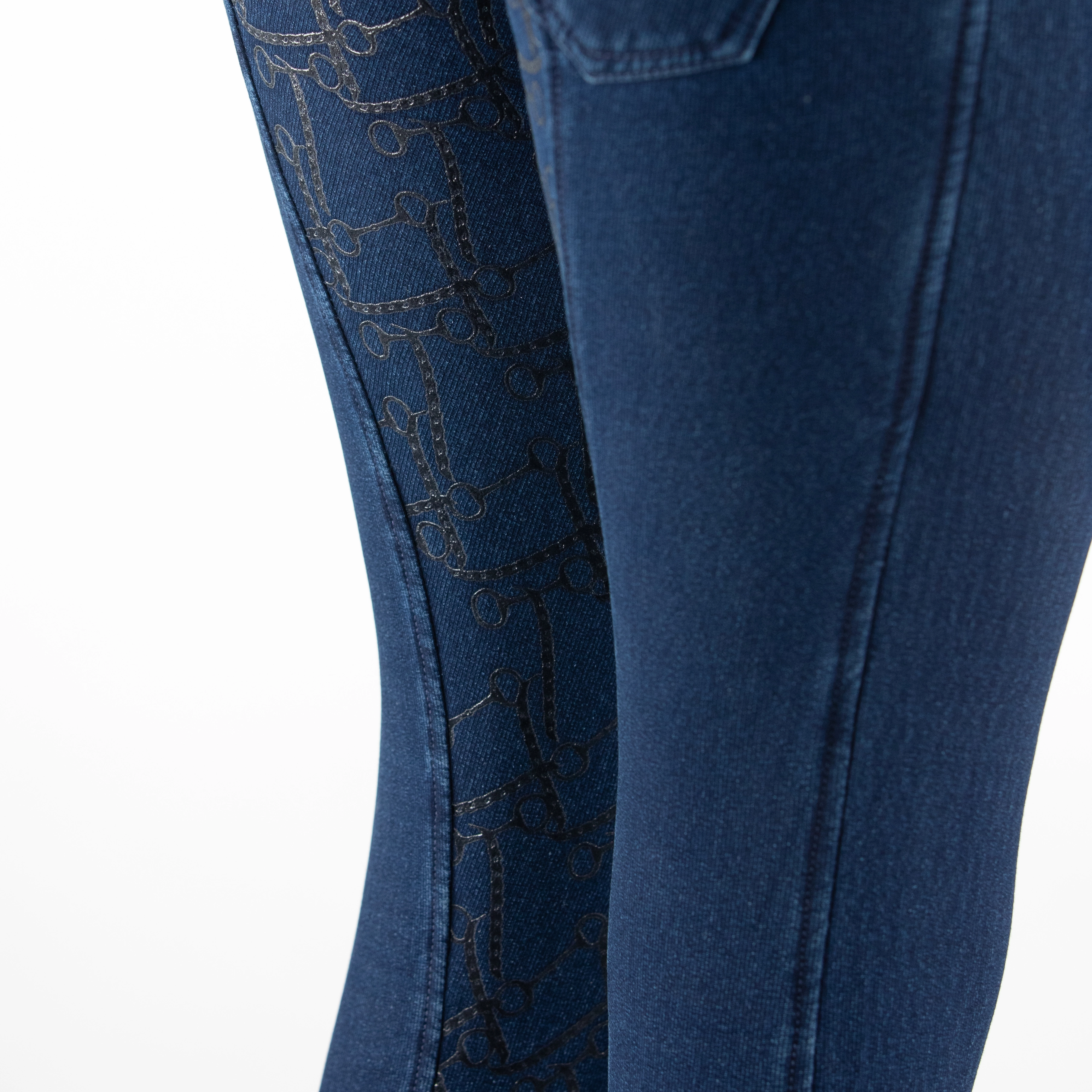 Bryczesy Horze Kasey jeans z polarową podszewką lej silikonowy Edycja Limitowana