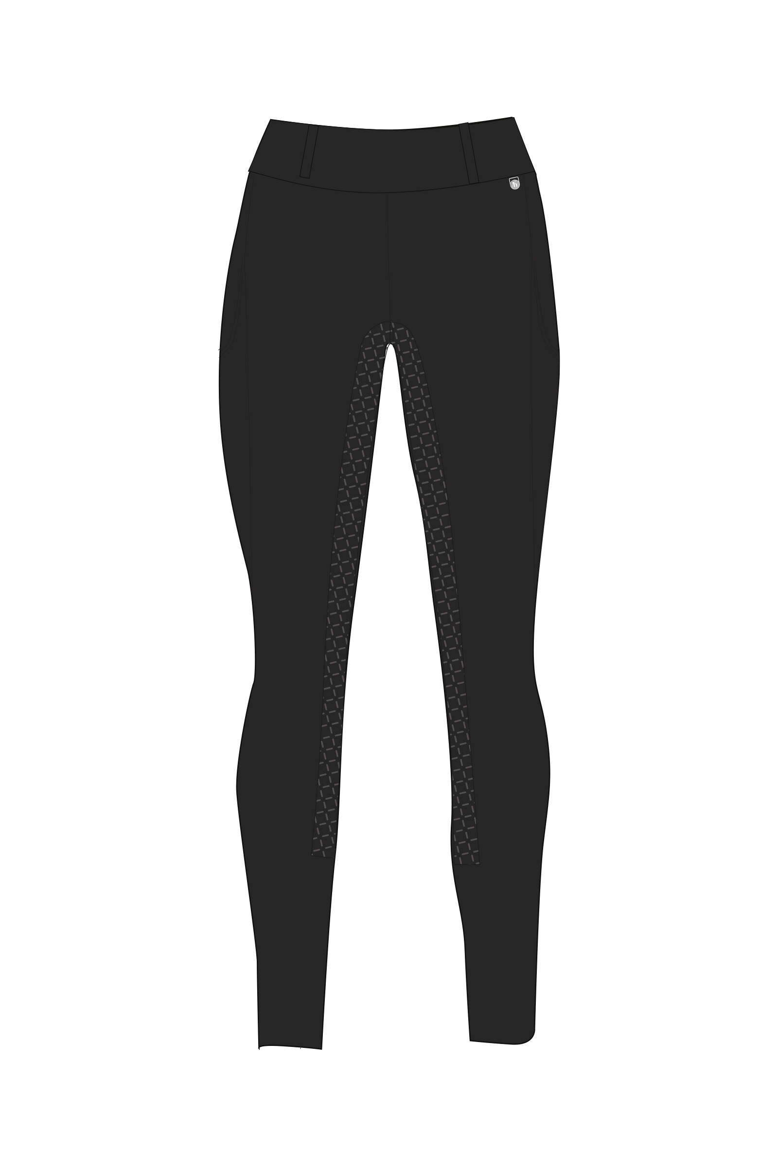Legginsy zimowe jeździeckie DEA Horze z kieszenią  - zdjęcie 2