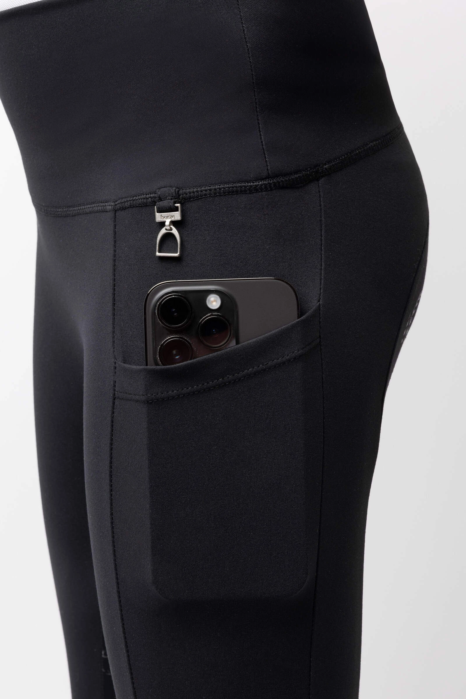 Legginsy dziecięce kompresyjne GILLIAN Horze z kieszeniami  - zdjęcie 6