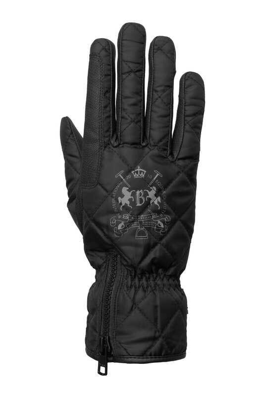 Rękawiczki zimowe jeździeckie Horze ONYX wodoodporne z wełną - zdjęcie 2