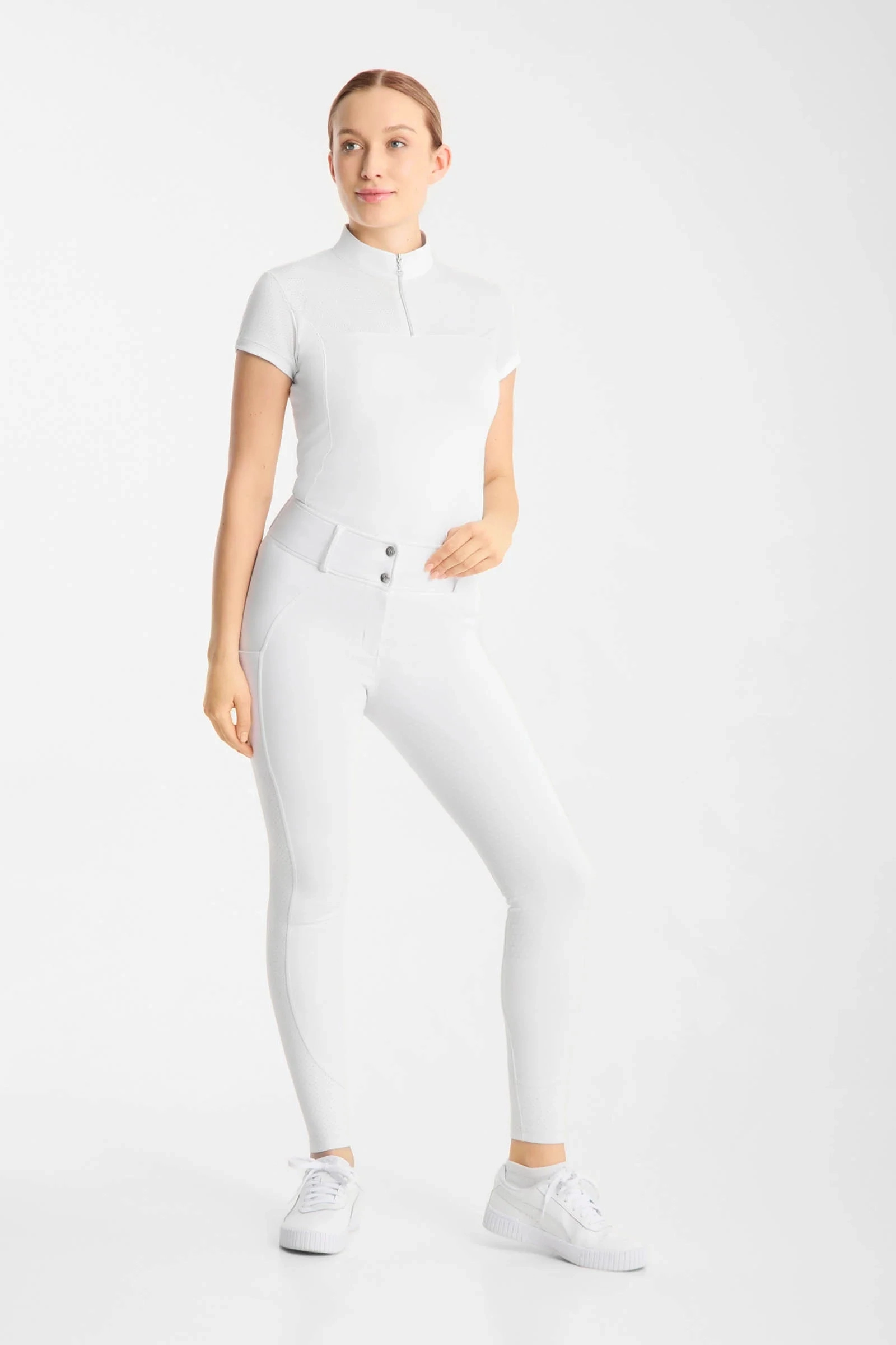 Bryczesy jeździeckie MATILDA Horze z perforowanymi bokami - zdjęcie 3